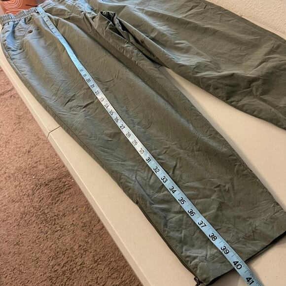 Patrizia S By Mondi Germany Green High Waisted Zipper Cropped Trousers Size 18/L - Picture 14 of 16